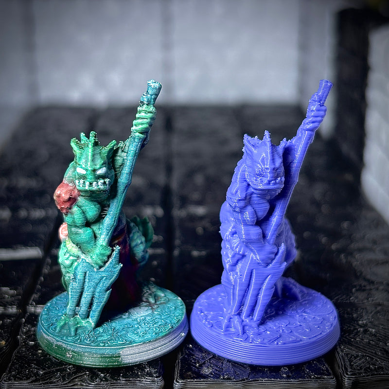 Sahuagin com Tridente pintado