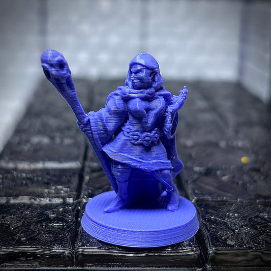 Humana Maga com Cajado