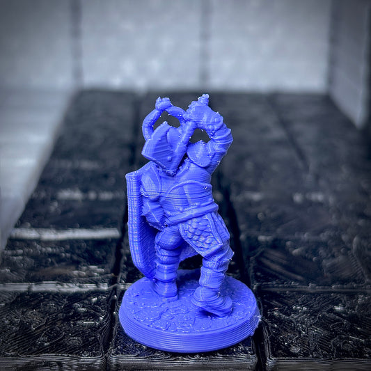 Cruzado Sombrio com Armadura de Placas