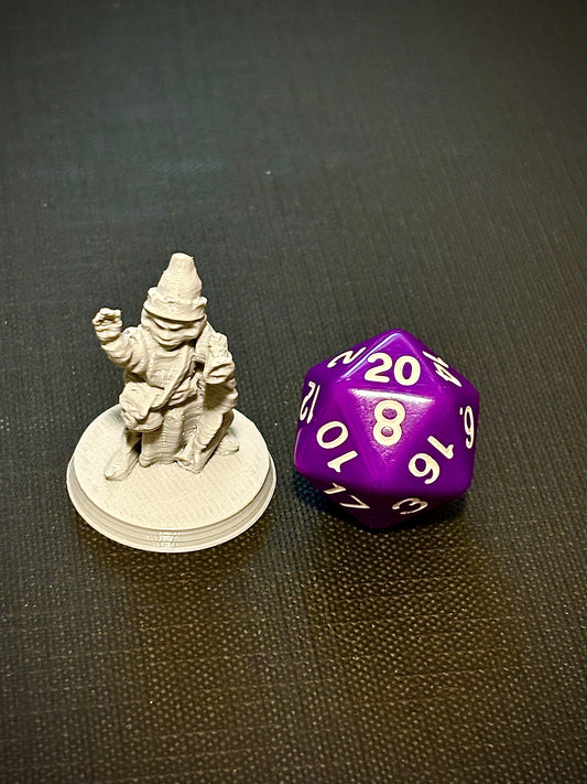 Criança Humana Maga - Vista com dado