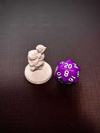 Frogfolk com Machado Rústico - Vista com dado