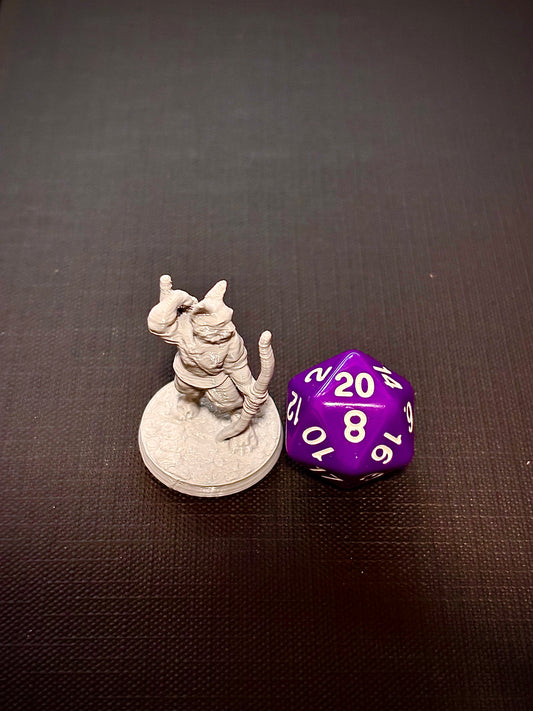 Felino Arqueiro - Vista com dado