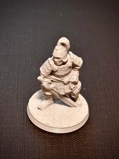 Espadachin Oriental de Armadura - Vista frontal